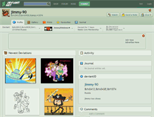 Tablet Screenshot of jimmy-90.deviantart.com