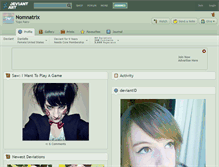Tablet Screenshot of nomnatrix.deviantart.com