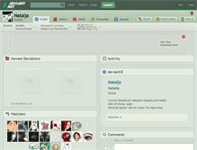 Tablet Screenshot of natalja.deviantart.com