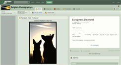 Desktop Screenshot of belgium-photography.deviantart.com