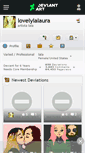 Mobile Screenshot of lovelylalaura.deviantart.com