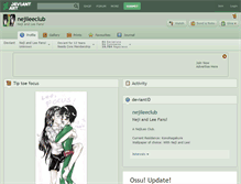 Tablet Screenshot of nejileeclub.deviantart.com