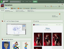 Tablet Screenshot of hannahlore.deviantart.com