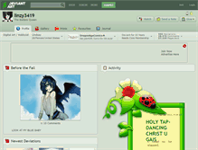 Tablet Screenshot of linzy3419.deviantart.com