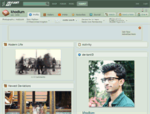 Tablet Screenshot of khodium.deviantart.com