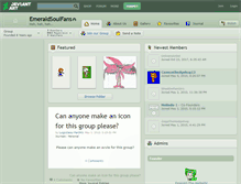Tablet Screenshot of emeraldsoulfans.deviantart.com