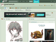Tablet Screenshot of animefreek4lyfe.deviantart.com