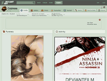Tablet Screenshot of cozmoss.deviantart.com