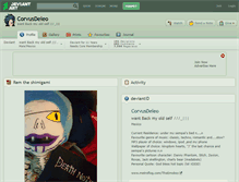 Tablet Screenshot of corvusdeleo.deviantart.com