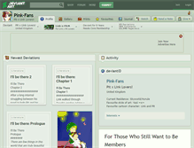 Tablet Screenshot of pink-fans.deviantart.com