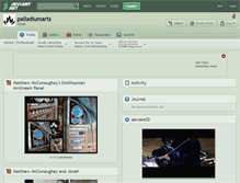 Tablet Screenshot of palladiumarts.deviantart.com