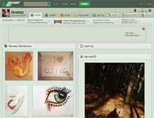 Tablet Screenshot of grumzz.deviantart.com
