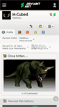 Mobile Screenshot of m-cubed.deviantart.com