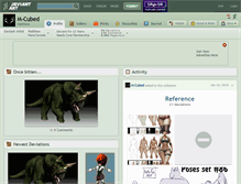 Tablet Screenshot of m-cubed.deviantart.com