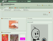 Tablet Screenshot of caneyeballsbounce.deviantart.com