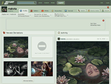Tablet Screenshot of makota.deviantart.com