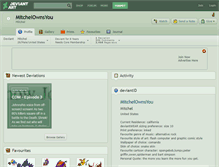 Tablet Screenshot of mitchelownsyou.deviantart.com