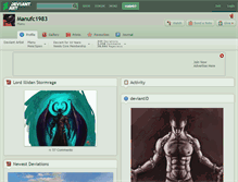 Tablet Screenshot of manufc1983.deviantart.com