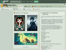 Tablet Screenshot of geek-girls.deviantart.com