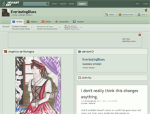 Tablet Screenshot of everlastingblues.deviantart.com