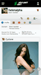 Mobile Screenshot of helenalpha.deviantart.com