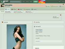 Tablet Screenshot of helenalpha.deviantart.com