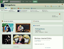 Tablet Screenshot of pinksugarbunny.deviantart.com