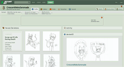 Desktop Screenshot of crescentnekoserenade.deviantart.com