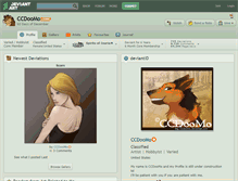 Tablet Screenshot of ccdoomo.deviantart.com