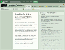 Tablet Screenshot of homestuck-fanfiction.deviantart.com