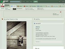 Tablet Screenshot of ellome.deviantart.com