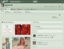 Tablet Screenshot of gagagaviee.deviantart.com