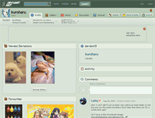 Tablet Screenshot of kuroharu.deviantart.com