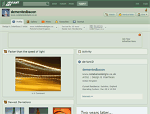 Tablet Screenshot of dementedbacon.deviantart.com