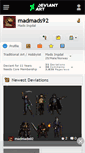 Mobile Screenshot of madmads92.deviantart.com