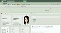 Desktop Screenshot of carin8r.deviantart.com