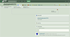 Desktop Screenshot of phantomphanatic2910.deviantart.com