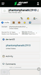 Mobile Screenshot of phantomphanatic2910.deviantart.com
