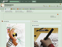 Tablet Screenshot of glomposaurus.deviantart.com
