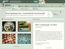 Tablet Screenshot of adilleynn.deviantart.com