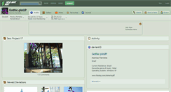 Desktop Screenshot of gothic-pinup.deviantart.com