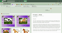 Desktop Screenshot of diamondhorses.deviantart.com