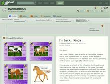 Tablet Screenshot of diamondhorses.deviantart.com