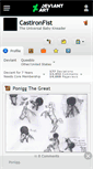 Mobile Screenshot of castironfist.deviantart.com