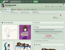 Tablet Screenshot of mystiasakurazaki.deviantart.com