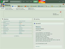 Tablet Screenshot of himowa.deviantart.com
