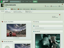 Tablet Screenshot of k-zha-maulana.deviantart.com