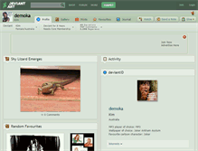 Tablet Screenshot of demoka.deviantart.com