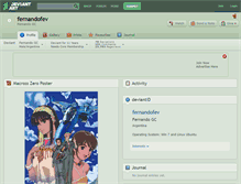 Tablet Screenshot of fernandofev.deviantart.com