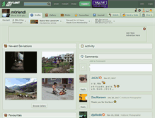 Tablet Screenshot of m0riendi.deviantart.com